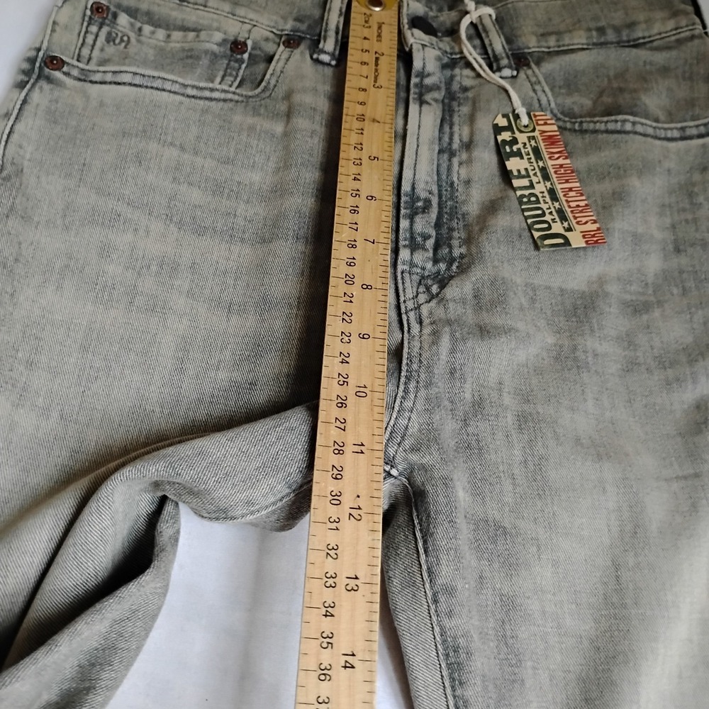 RRL‎ Ralph Lauren Jeans 28 Womens Skinny Stretch Fit Slim Grey Classic New - Picture 7 of 16